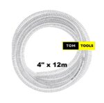 4 inch x 12m Clear Wired Heavy Duty Suction Pipe
