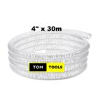 4 inch x 30m Clear Wired Heavy Duty Suction Pipe