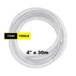 4 inch x 30m Clear Wired Heavy Duty Suction Pipe