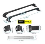 43 inch Universal Roof Rack Cross Bars with 2 Anti-Theft Lock Keys