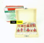 12PCS 6.0mm Shank Router Bit Set