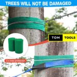 30m 100FT Zip Line for Adults and Kids with Spring Brake and Harness