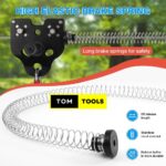 30m 100FT Zip Line for Adults and Kids with Spring Brake and Harness