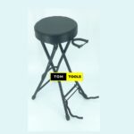 Guitarist Stool with Integrated Guitar Stand