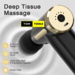 Lithium Cordless Handheld Deep Tissue Massager with 6 Speeds