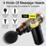 Lithium Cordless Handheld Deep Tissue Massager with 6 Speeds