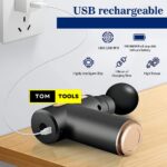 Lithium Cordless Handheld Deep Tissue Massager with 6 Speeds