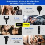 Lithium Cordless Handheld Deep Tissue Massager with 6 Speeds