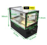 90cm Wide Countertop Refrigerated Cake Display Showcase with Light and Humidifier